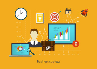 Flat design vector illustration infographic concept