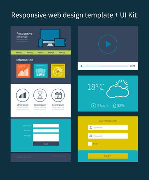 One Page Website Design Template.