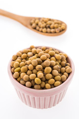 Soybean isolated on white background