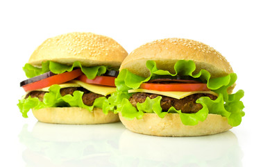Two cheeseburgers