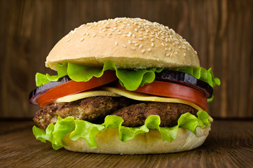 big tasty cheeseburger