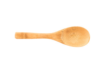 Wooden spoon isolated on white background