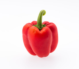 Red peppers isolated on white background
