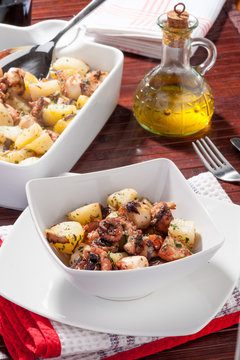 Polpo cotto in insalata