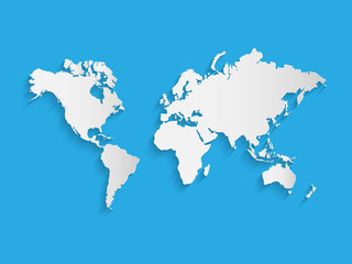 Fototapeta na wymiar World Map Illustration