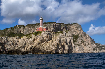 Fototapeta na wymiar Lighthouse on Capri, Italy