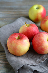 Apples on a napkin