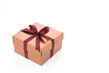Christmas gold gift box
