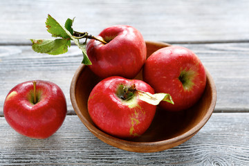 Apples in a bowl