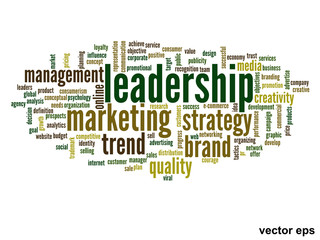 Vector conceptual business word cloud