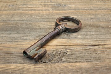 Old Rusty Iron Key