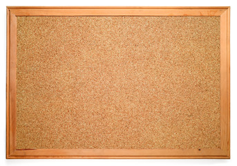 Blank corkboard