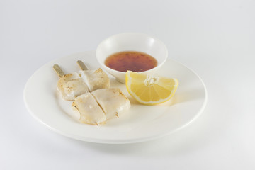 Мини шашлычки с кальмаром © den_lider