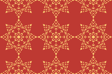 golden thai style pattern