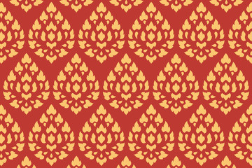 golden thai style pattern