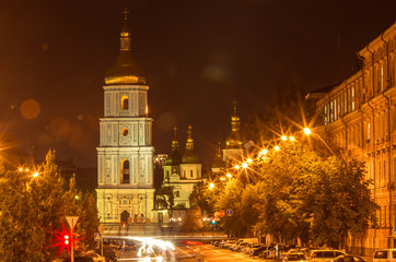 Fototapeta premium St. Sophia square in Kyiv, Ukraine 