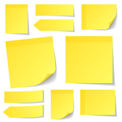 Yellow Stick Notes Set