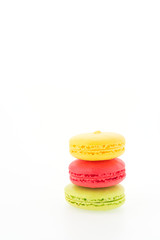 Macaroon isolated on white background