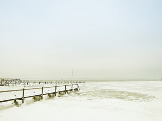 Chiemsee im Winter 8, zugefroren