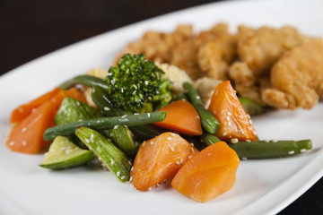 Steamed vegetables