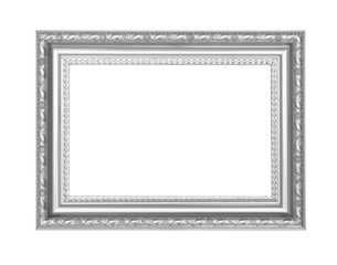 Gray frame on the white background