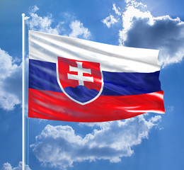 Slovakia flag - obrazy, fototapety, plakaty