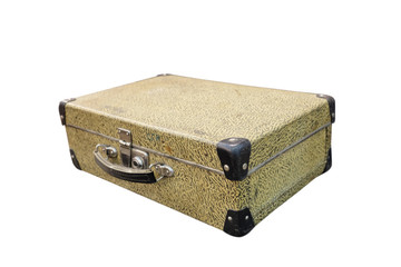 vintage suitcase isolated