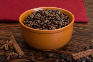Roasted coffee beans