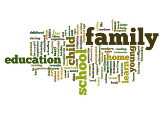 Fototapeta premium Conceptual education word cloud