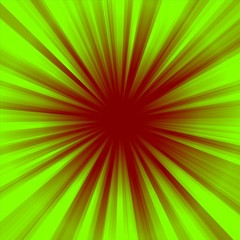 The two-color radial concentric brown-green background