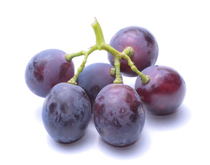 grapes isolated on white background