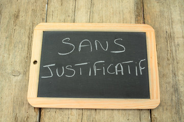 Fototapeta premium ardoise sans justificatif