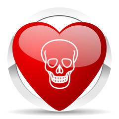 skull valentine icon death sign