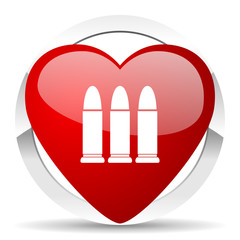 ammunition valentine icon weapoon sign