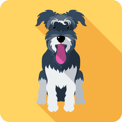 dog icon flat design