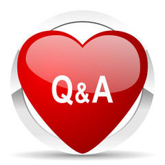 question answer valentine icon