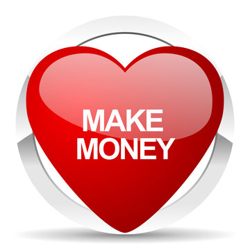 make money valentine icon