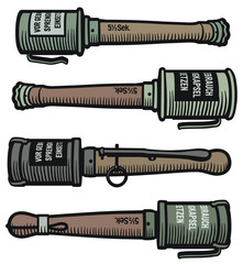 WWI German grenades