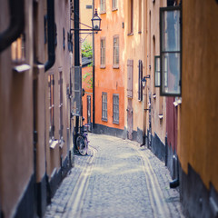 Beautiful view of Stockholm Old Town, Gamla Stan, Sweden