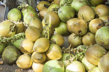 Green coconuts