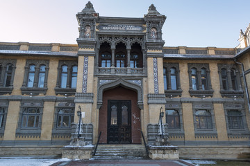 Main entrance to the building of the narzan baths.