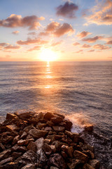 Obraz premium sunset and rock