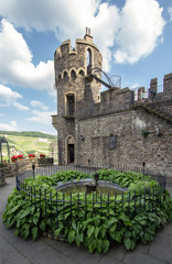 Reichenstein castle in famous rhine valley, Germany