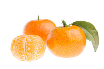 Tangerine isolated on white background