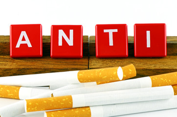 No Smoking Campaign Banner isolated on White Background.