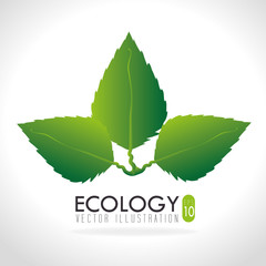 Ecology design, vector illustration.