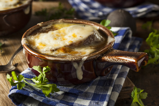 Fototapeta Homemade French Onion Soup