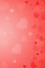 Abstract background to the Valentine's day
