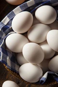 Raw Organic White Eggs
