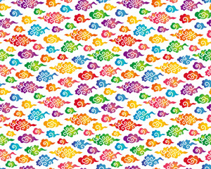 紅型　和雲　中華雲